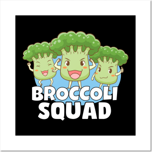 Kawaii Broccoli Cute Anime Squad Posters and Art